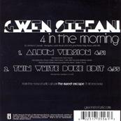 GWEN STEFANI / 4 IN THE MORNING / CDS CARD SLEAVE FRANCE