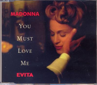 YOU MUST LOVE ME / CDS PROMO ALLEMAGNE
