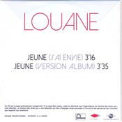 LOUANE / JEUNE (J'AI ENVIE) / CD SINGLE PROMO 2014