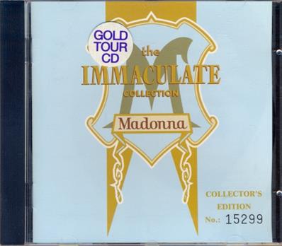 THE IMMACULATE COLLECTION / RARE CD GOLD LIMITEE NUMEROTEE AUSTRALIE
