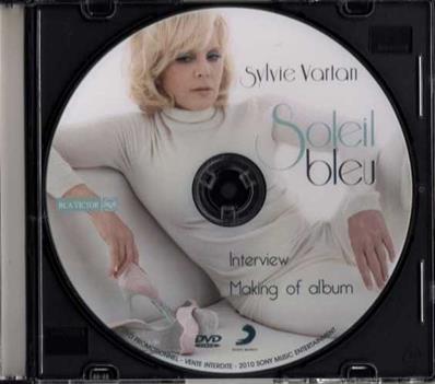 SOLEIL BLEU / SYLVIE VARTAN / INTERVIEW & MAKING OF ALBUM / DVDR PROMO FRANCE 