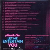 LET ME ENTERTAIN YOU / AMANDA LEAR / CD PROMO + CARTE / FRANCE 2016