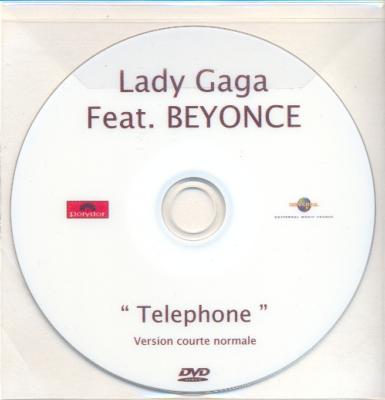 LADY GAGA + BEYONCE / TELEPHONE (2) VERSION COURTE NORMALE / DVD SINGLE PROMO / FRANCE