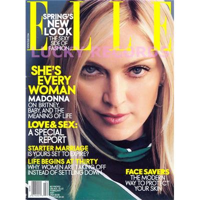 MAGAZINE ELLE / FEVRIER 2001 / USA