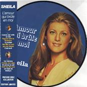 L'AMOUR QUI BRULE EN MOI / SHEILA / 33T LP PICTURE DISC 2016