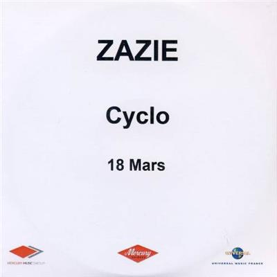 ZAZIE / CYCLO 18 MARS / CD PROMO NUMEROTE / FRANCE 2013
