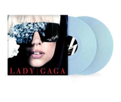 LADY GAGA - THE FAME - TRANSLUCENT LIGHT BLUE LP - 15th ANNIVERSARY - USA
