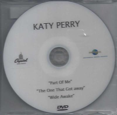 KATY PERRY - PART OF ME / THE ONE THAT GOT AWAY / WIDE AWAKE / DVDR SINGLE PROMO / FRANCE 