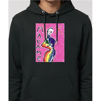 SWEAT NOIR PRIDE PINK TAILLE L MADAME X / MAE COUTURE MADONNA EXCLUSIVITE 2020