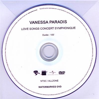 LOVE SONGS CONCERT SYMPHONIQUE / DVD PROMO FRANCE