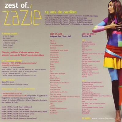 ZAZIE / ZEST OF. / FLYER ARGU