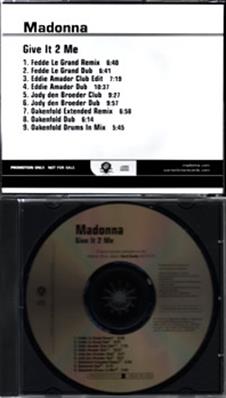 GIVE IT 2 ME / 9 x REMIXES / CDS PROMO USA