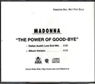 THE POWER OF GOODBYE / CDS PROMO USA