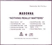 NOTHING REALLY MATTERS / CDS PROMO USA