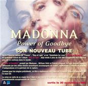 MADONNA - FLYER POWER OF GOODBYE / FRANCE