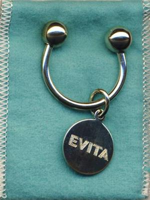 PORTE-CLES EVITA / BIJOU TIFFANY & CO / PROMO FRANCE