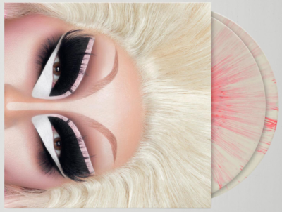 TRIXIE MATTEL - THE BLOND AND PINK ALBUMS - URBAN OUTFITTERS - WHITE SPLATTER