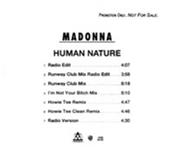 HUMAN NATURE / CDS PROMO USA
