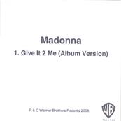 GIVE IT 2 ME / CDS 1 MIX PROMO UK