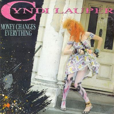 CYNDI LAUPER / MONEY CHANGES EVERYTHING / 45T PROMO ESPAGNE 1984