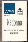 EVITA / K7 ALBUM 5 TITRES EVITA PROMO FRANCE