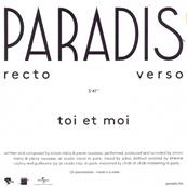 PARADIS / TOI ET MOI / CD SINGLE PROMO
