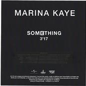 MARINA KAYE / SOMETHING / CD SINGLE PROMO 2017