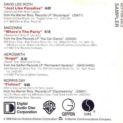 WHERE THE PARTY / CDS 3" SAMPLER PROMO USA