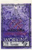 MADONNA / PASS PLASTIFIE RE INVENTION WORLD TOUR TOUR PARIS /2004 / PROMO FRANCE