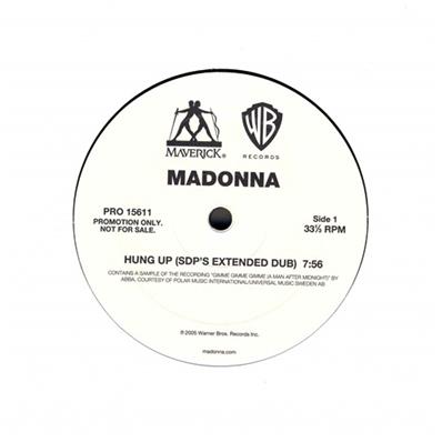 HUNG UP / MAXI 45 T 12 INCH PROMO UK