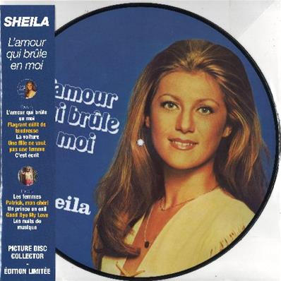 L'AMOUR QUI BRULE EN MOI / SHEILA / 33T LP PICTURE DISC 2016