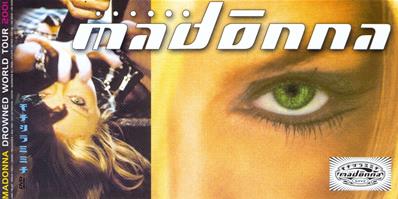 GHV2 MADONNA / FLYER INVITATION VERSO BLANC / FRANCE 2001