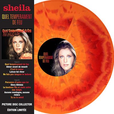 QUEL TEMPERAMENT DE FEU / SHEILA / 33T LP VINYLE DE COULEUR 2017