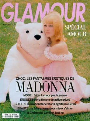 MADONNA - GLAMOUR / NOVEMBRE 1992 / FRANCE