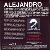 LADY GAGA - ALEJANDRO (PROMO FRANCE) / CD SINGLE 14 MIXES