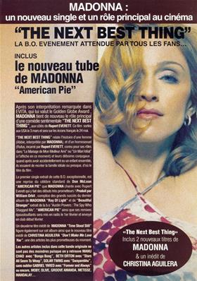 FLYER THE NEXT BEST THING / BON DE PRECO / FRANCE