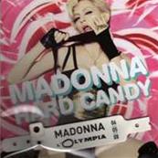 MADONNA - FLYER + BRACELET BLANC / HARD CANDY / INVITATION OLYMPIA PARIS / PROMO FRANCE