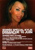 FLYER SOIREE KYLIE / FRANCE