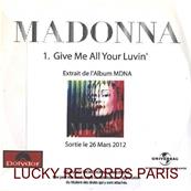GIVE ME ALL YOUR LUVIN' / MADONNA / CDR SINGLE SAMPLER PROMO FRANCE