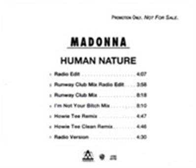 HUMAN NATURE / CDS PROMO USA