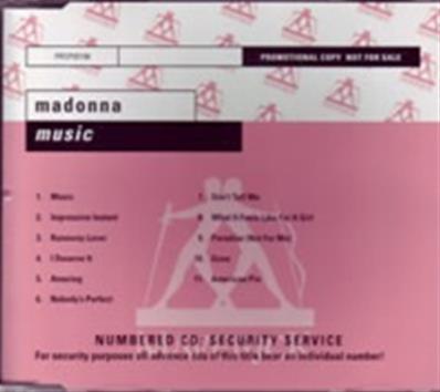 MUSIC / CD PROMO ALLEMAGNE