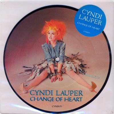 CYNDI LAUPER / CHANGE OF HEART / 45T PICTURE DISC UK 1985