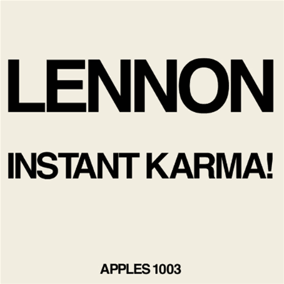 JOHN LENNON / INSTANT KARMA / DISQUAIRE DAY 2020