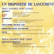 FLYER MUSIC BON DE PRECOMMANDE ALBUM / DEPLIANT 3 PARTIES / PROMO FRANCE