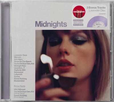 TAYLOR SWIFT - MIDNIGHTS CD (TARGET EXCLUSIVE, 3 BONUS TRACKS)