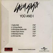 LADY GAGA - YOU AND I (PROMO FRANCE) / CD MAXI 6 REMIXES