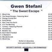GWEN STEFANI / THE SWEET ESCAPE / CD PROMO FRANCE