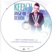 KEEN'V / ANGE OU DEMON / CD SINGLE PROMO 2013