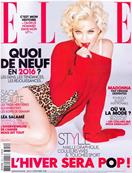 MADONNA - MAGAZINE ELLE / 31 DECEMBRE 2015 / FRANCE