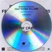 GOIN' CRAZY / DIZZEE RASCAL FEAT. ROBBIE WILLIAMS / CD SINGLE PROMO FRANCE